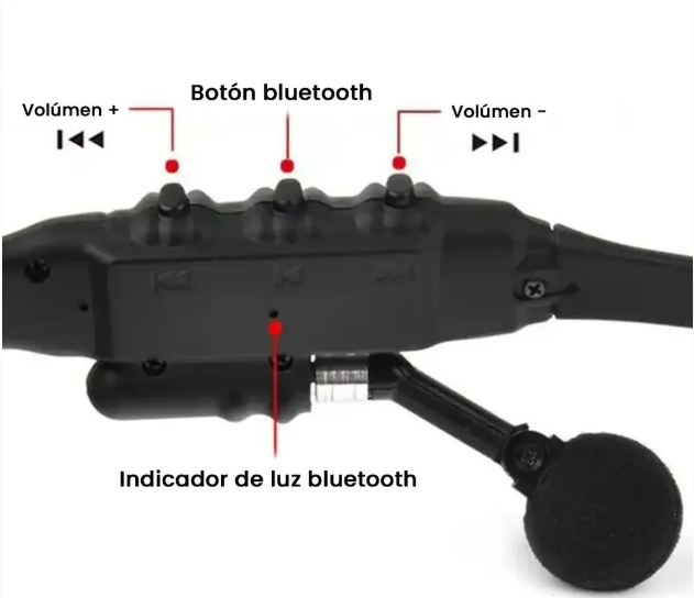 Lentes con Audifonos Bluetooth
