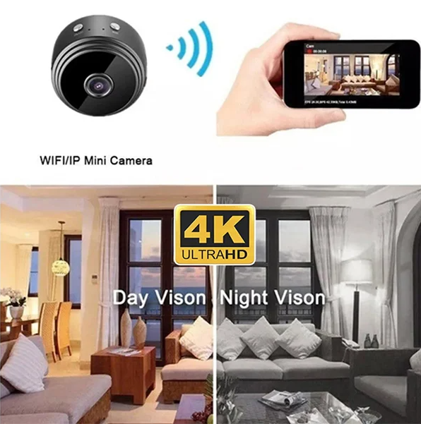 Mini Camara De Seguridad Espia 360