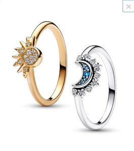 Anillo Sol y Luna 2 en 1